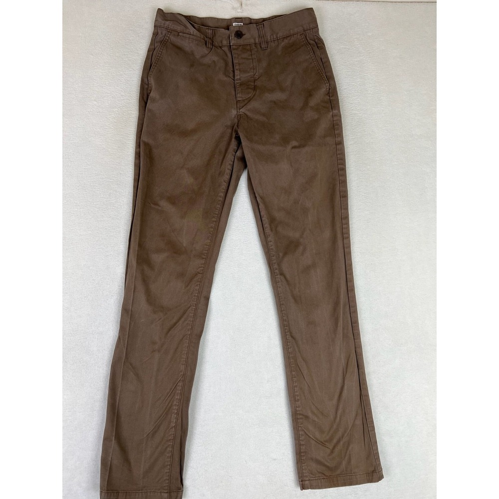 Katin Chino Pants Men's 30x32 Beige Slim Straight Cotton Twill Casual